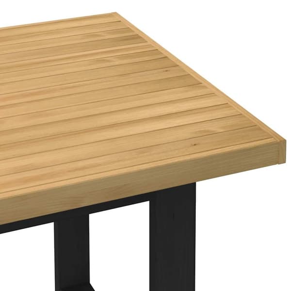 vidaXL Spisebord NOAIN U-formede ben 160x90x75 cm heltre furu
