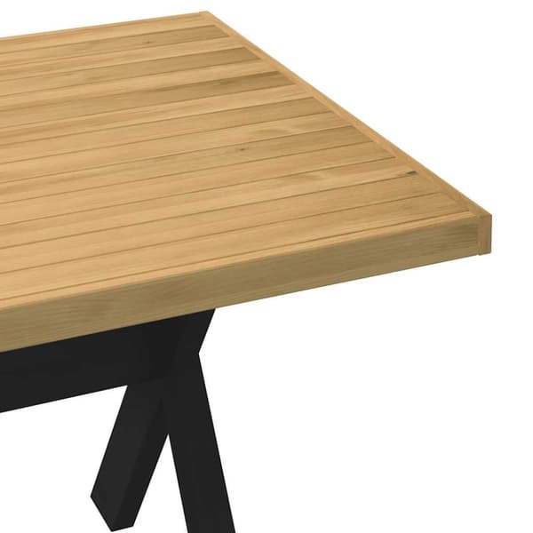 vidaXL Spisebord NOAIN X-formede ben 180x90x75 cm heltre furu