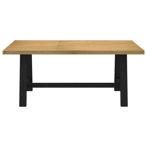 vidaXL Spisebord NOAIN A-formede ben 180x90x75 cm heltre furu