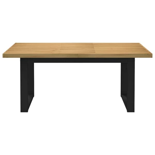vidaXL Spisebord NOAIN U-formede ben 180x90x75 cm heltre furu