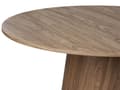 Miniatyrbilde 4 av 6: Rundt Spisebord i Mørkt Tre MDF med treeffekt ⌀ 120 cm Søyleunderstell i Tradisjonell Stil