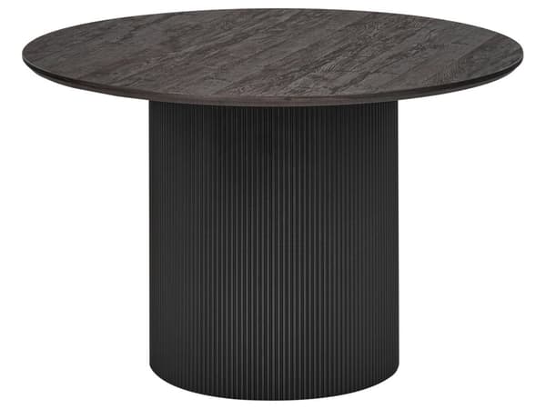 Spisebord Svart MDF-plate ⌀ 120 cm Understell Moderne Spisestue Møbler Moderne Design