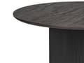 Miniatyrbillede 4 af 7: Spisebord sort MDF-plade ⌀ 120 cm sokkel Moderne spisestuemøbler