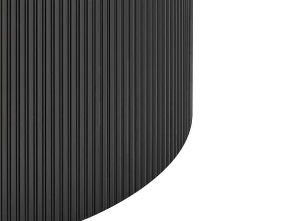 Spisebord sort MDF-plade ⌀ 120 cm sokkel Moderne spisestuemøbler