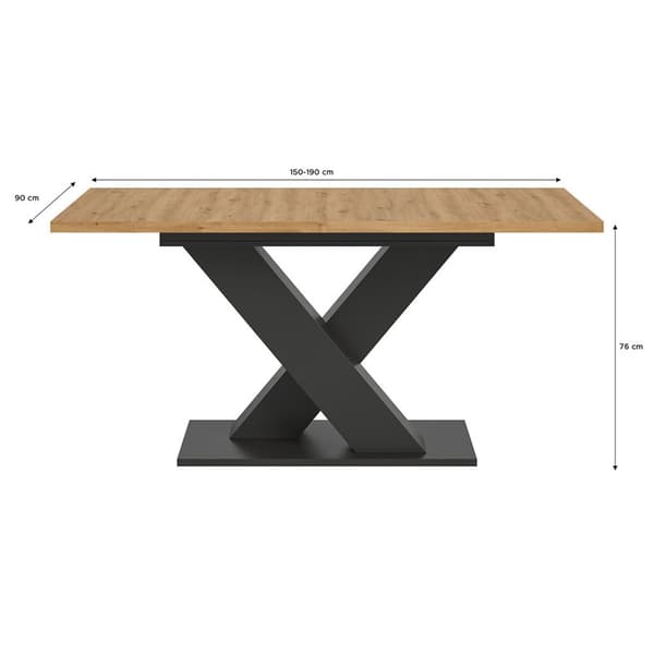 Motion spisebord 150x90cm eg dekor.