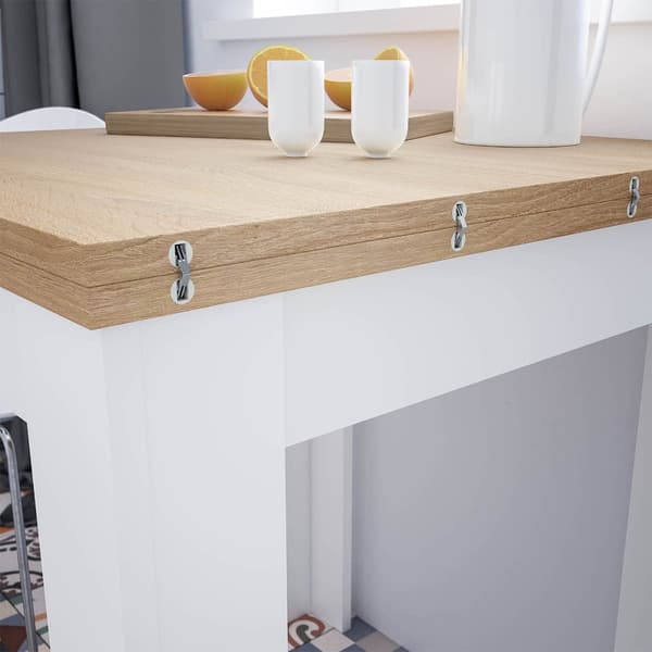 Utdragbart bord med boköppningssystem - L67 cm