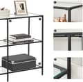 Miniatyrbillede 5 af 6: Consolet Table - Stop tabel - 3 niveauer - sidebord - sort