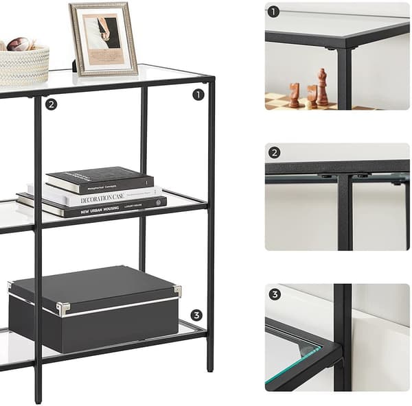 Consolet Table - Stop tabel - 3 niveauer - sidebord - sort