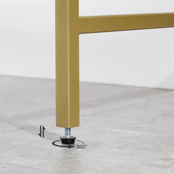 Väggbord - Konsolettabell / skänk - metallram - Guld