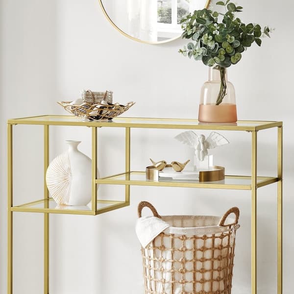 Konsolbord - sidobord - HALT TABELL - GANGTAFEL - Decort Table - Guld