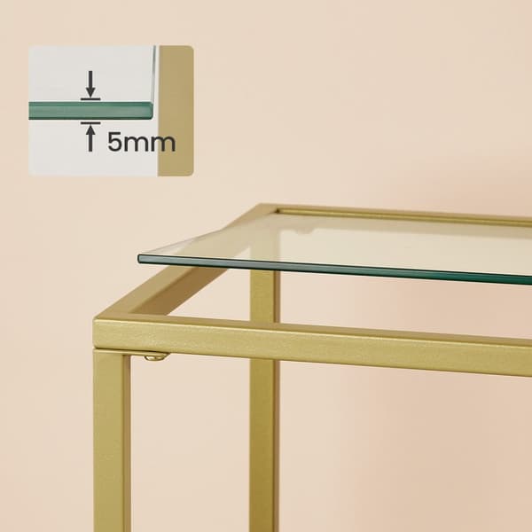 Konsolbord - sidobord - HALT TABELL - GANGTAFEL - Decort Table - Guld