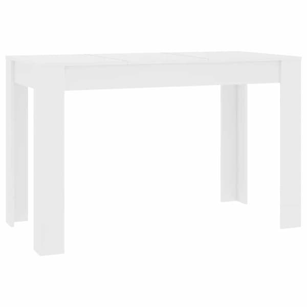 Matbord vit 120x60x76 cm konstruerat trä