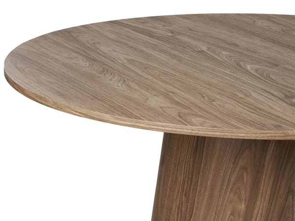 Matbord MDF-skiva Mörkt Trä för Fyra Personer 120 x 120 cm Runt Modern Traditionell Stil