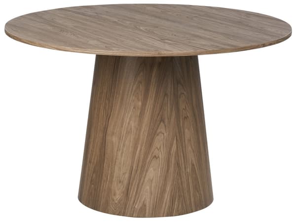 Matbord MDF-skiva Mörkt Trä för Fyra Personer 120 x 120 cm Runt Modern Traditionell Stil