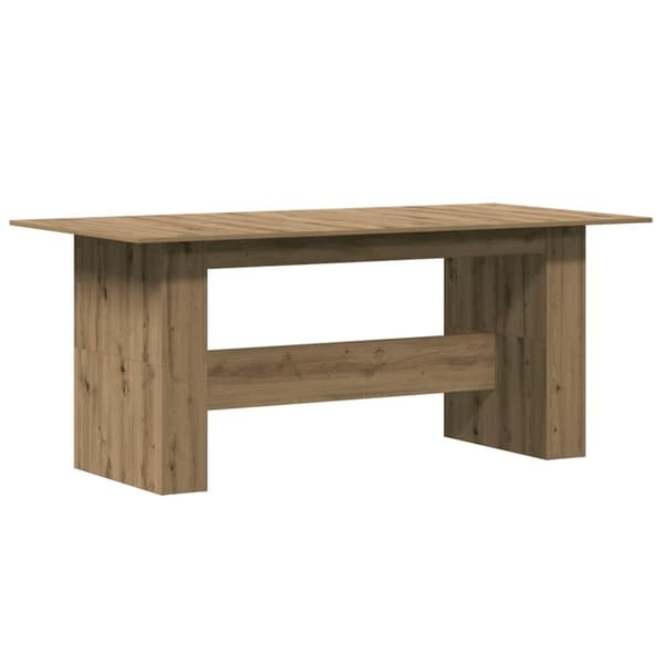 vidaXL Spisebord artisan eg 180x90x76 cm konstrueret træ