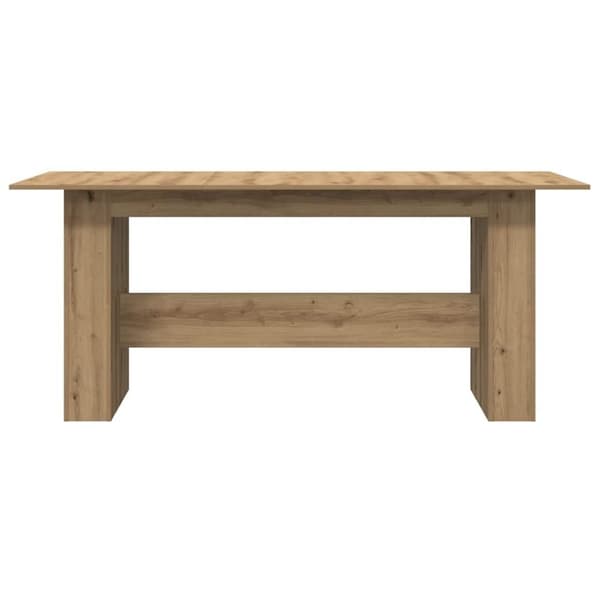 vidaXL Spisebord artisan eg 180x90x76 cm konstrueret træ