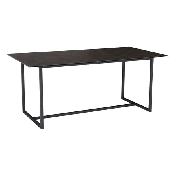 Rootz stort spisebord - moderne bord - rektangulært spisebord - stabile metalben - 180 cm x 90 cm x 76 cm
