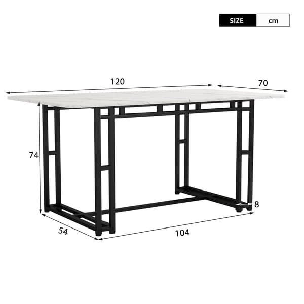 Rootz Spisebord - Køkkenbord - Moderne Bord - Luksuriøst design - 120cm x 70cm x 74cm