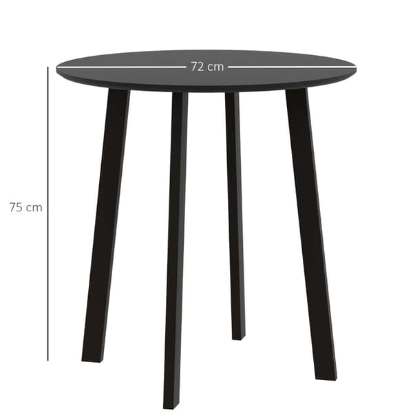 Rootz 2 pers. spisebord - Køkkenbord - Bistrobord - Elegant & Stabilt - Ø72cm x 75cm