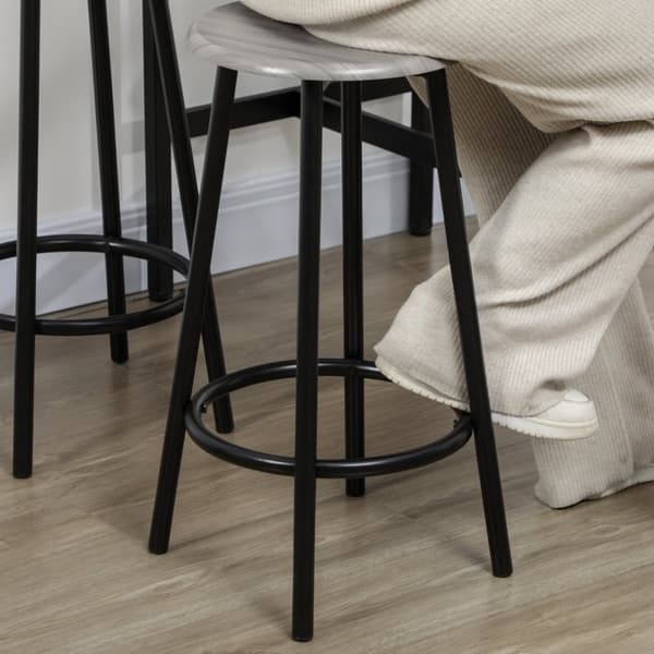 Rootz 5-delade barbordsset - Industriell matsalsset - Kompakt barmöbel - Utrymmesbesparande design - 110 cm x 50 cm x 89,5 cm bord