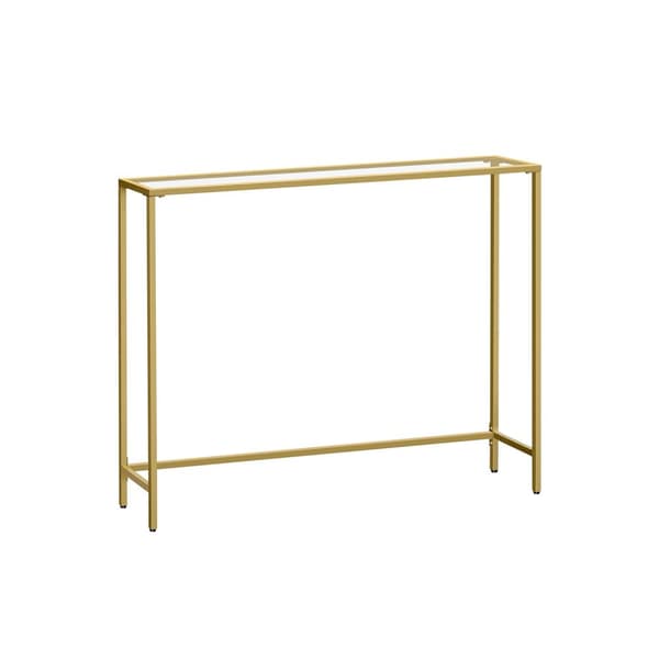 Konsoletbord - lavet af tempereret glas og moderne metal
