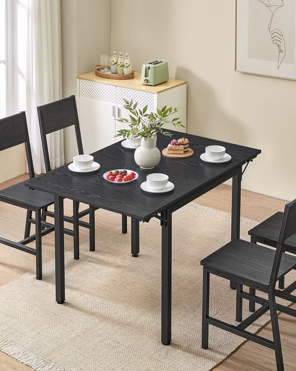 Spisebord til 2–4 mennesker-Ebony Black-blæk sort