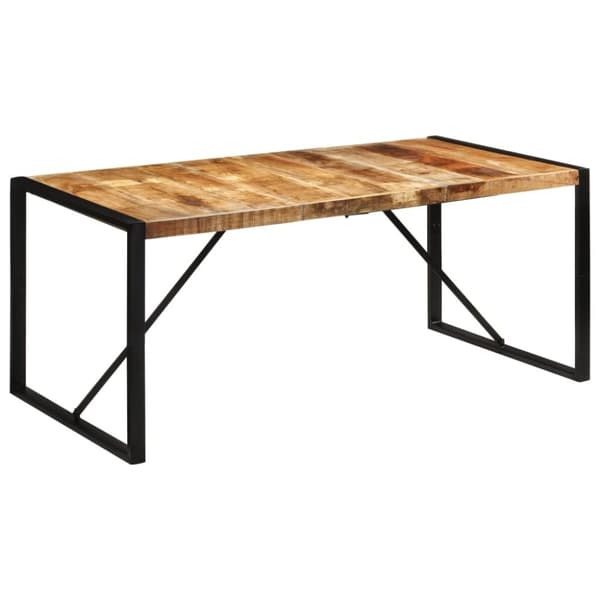 vidaXL Spisebord 175x90x76 cm grov heltre mango