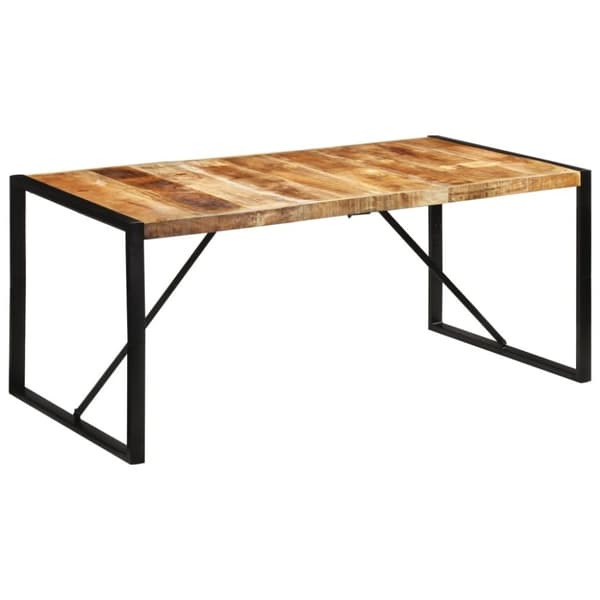vidaXL Spisebord 175x90x76 cm grov heltre mango