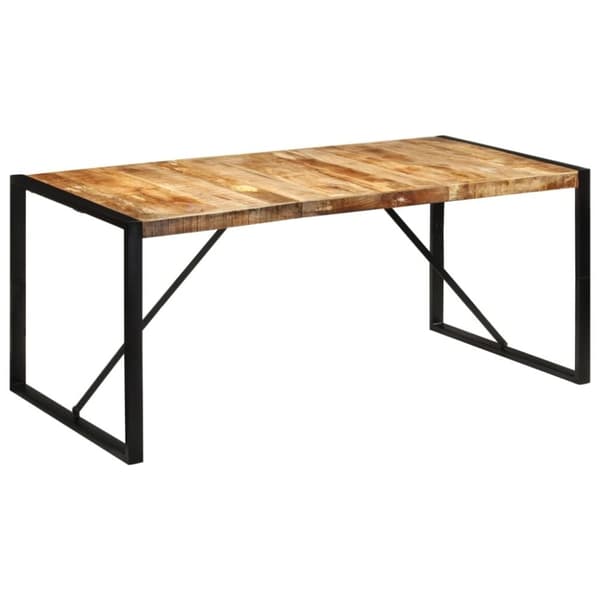 vidaXL spisebord 175x90x76 cm massivt ru mangotræ