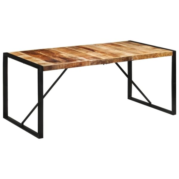 vidaXL spisebord 175x90x76 cm massivt ru mangotræ