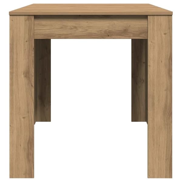 vidaXL Spisebord artisan eik 140x74,5x76 cm konstruert tre