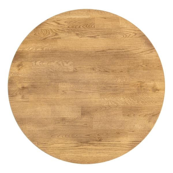 Massiivitammesta valmistettu pyöreä ruokapöytä PÄRL 90 cm