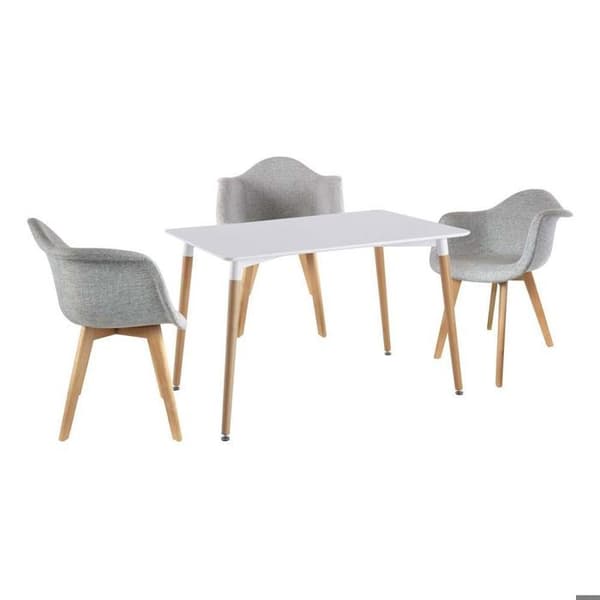 Tabell - Rektangulär - Vit