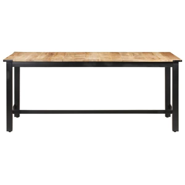 Matbord 180x90x76 cm massivt grovt mangoträ