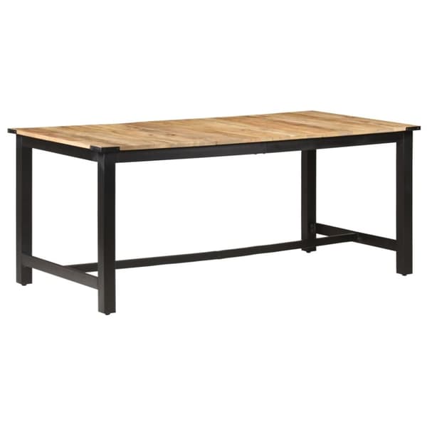 Matbord 180x90x76 cm massivt grovt mangoträ
