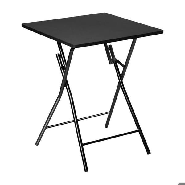 Svart hopfällbart bord