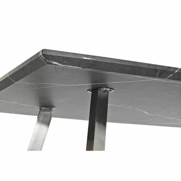 matbord svart stål trä mdf (160 x 90 x 76 cm)