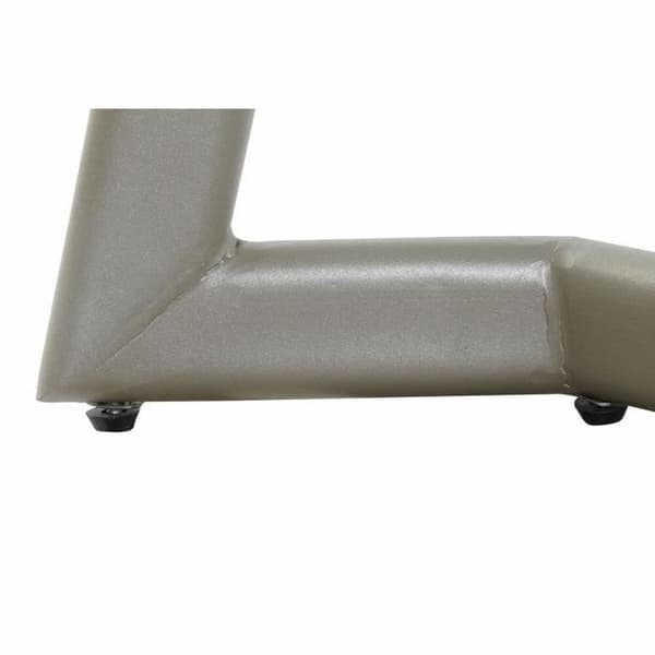 Matsalsbord i guldglas och vit metall (140 x 80 x 76 cm) - Märke - Modell - Vit - Metall