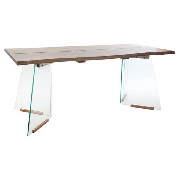matbord glas trä mdf (180 x 90 x 76 cm)