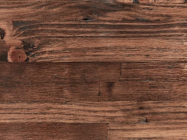 Matbord Mörk Furu MDF 180 x 90 cm Svart Metall Stabila Ben Matrum Vardagsrum Industriell Stil