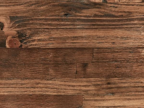 Spisebord i Mørk Furu MDF 160 x 90 cm Svart Metall Stabile Ben Spisestue Stue Industriell Stil