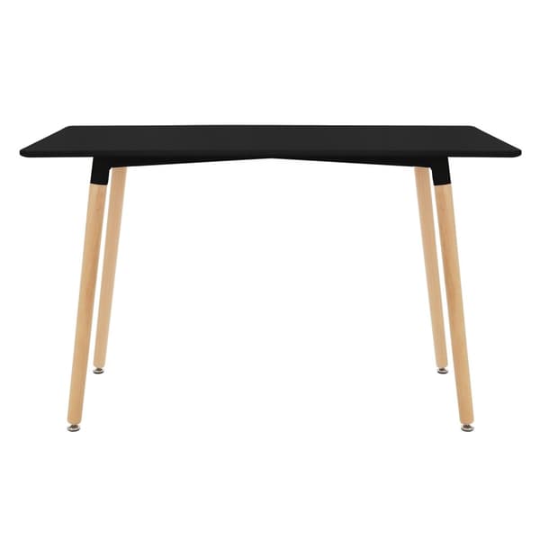 Matbord i trä 120x70 cm matt svart Matsalsbord för 4-6 personer ML design