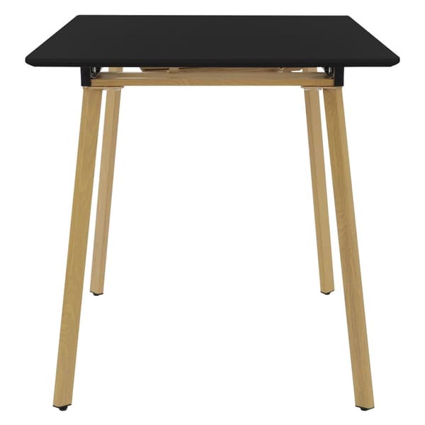 Utdragbart matbord i svart 110-140x75 cm matsalsbord i trä för 4-6 personer ML design
