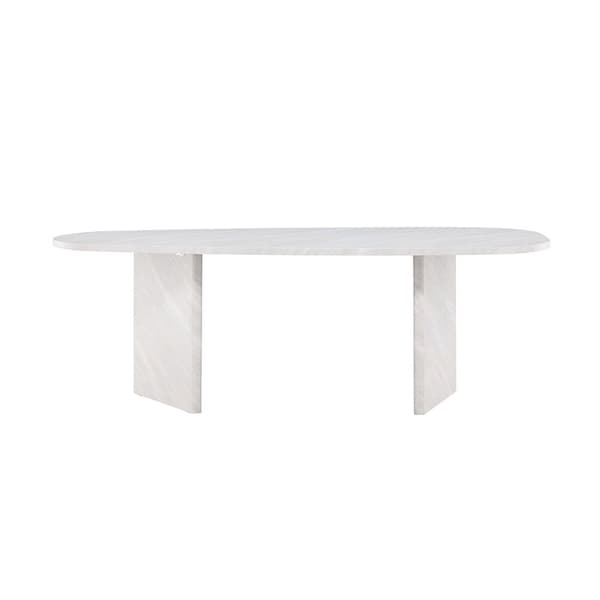 Grönvik spisebord oval 100x220cm hvid.