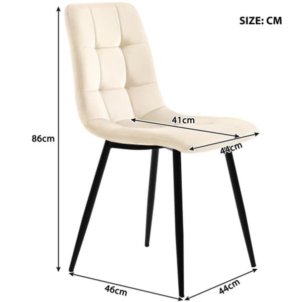 Matgrupp (5 delar), matbord med 4 stolar, stolar i beige sammet.