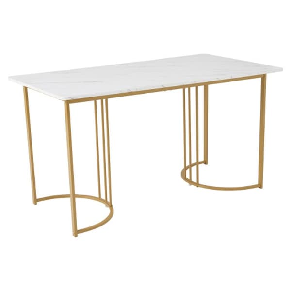 Matgrupp (bord 140 x 80 x 75 cm och 4 stolar) Stolar i mörkgrå sammet, vit MDF-skiva