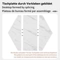 Miniatyrbild 5 av 6: Modern hexagon marble dining table with a black metal frame and a simple and beautiful coffee table.
