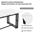Miniatyrbild 6 av 6: 140x80cm Lätt lyxig matbord, 1-St rektangulärt matbord, köksbord med metallben