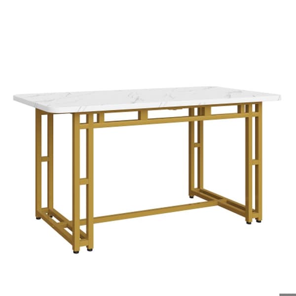 120x70cm Matbord, (1-St), metallkonstruktion rektangulärt matbord med metallben