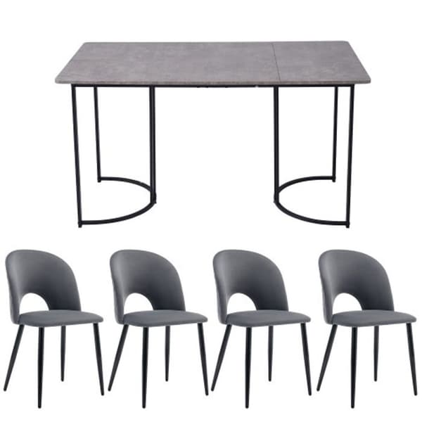 Matbordset (bord 140 x 80 cm med 4 stolar) Kökstabell